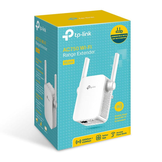 TP-Link RE205 AC750 Wi-Fi Range Extender, 750Mbps