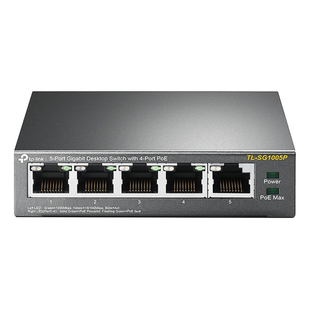 TP-Link TL-SG1005P Unmanaged PoE Switch, 5 Ports