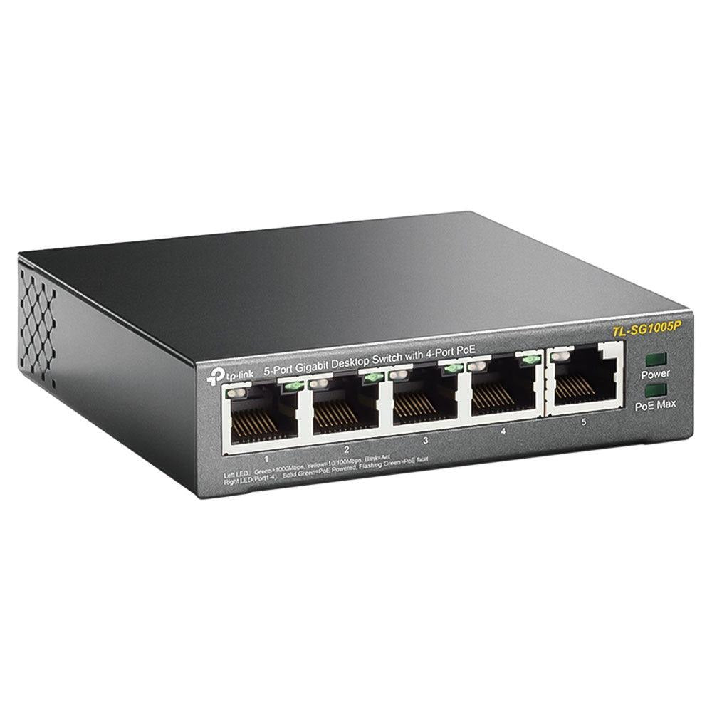 TP-Link TL-SG1005P Unmanaged PoE Switch, 5 Ports