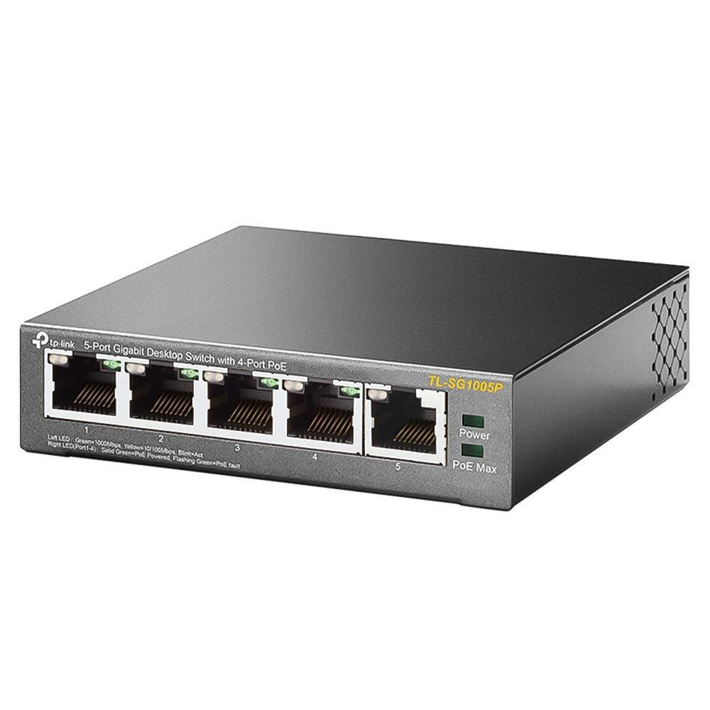 TP-Link TL-SG1005P Unmanaged PoE Switch, 5 Ports