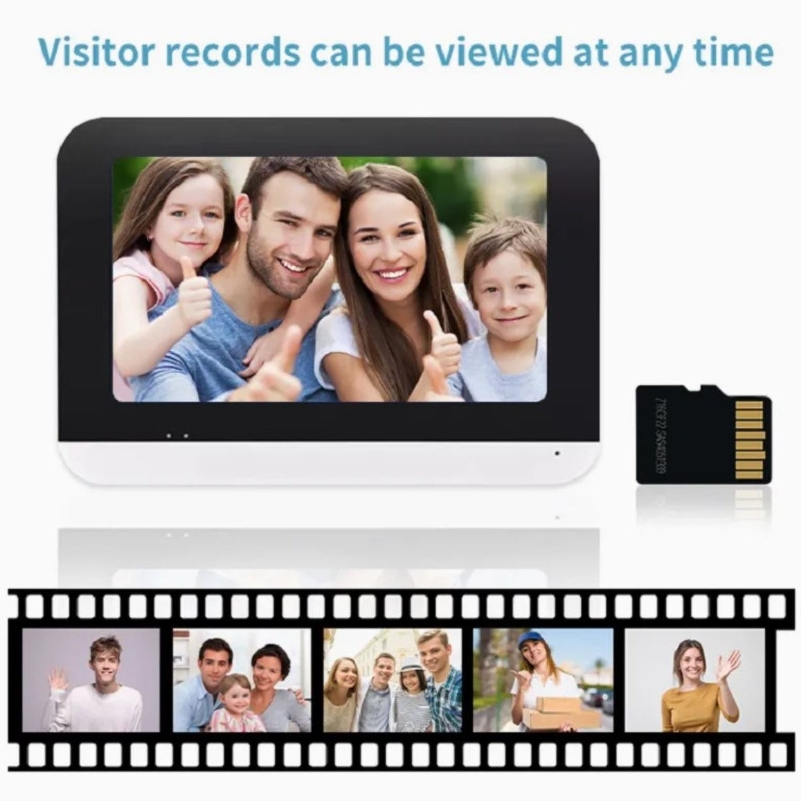 Smart Wi-Fi Doorbell, with Camera and Mobile App - V70MT-M4-HD