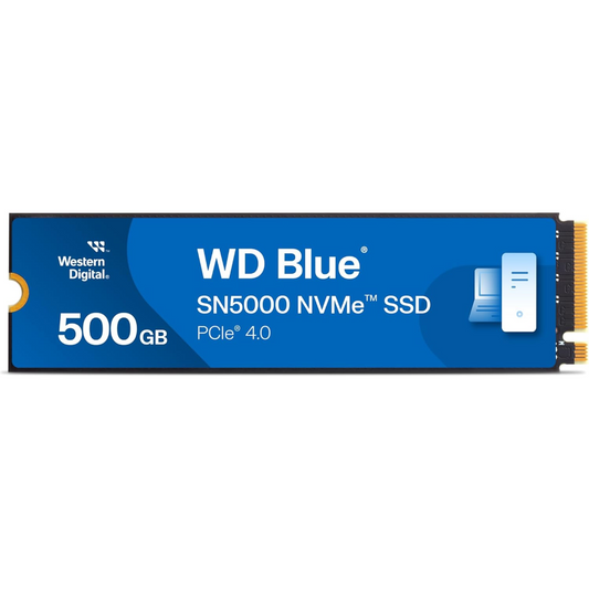 درايف NVMe M.2 SSD ويسترن ديجيتال بلو SN5000 سعة 500 جيجابايت - 5000 ميجابايت/ثانية