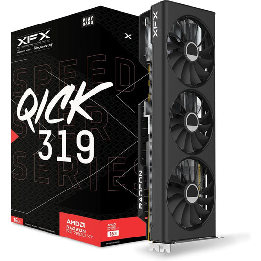 XFX SPEEDSTER QICK 319 AMD Radeon RX 7800 XT 16GB GDDR6 Graphics Card
