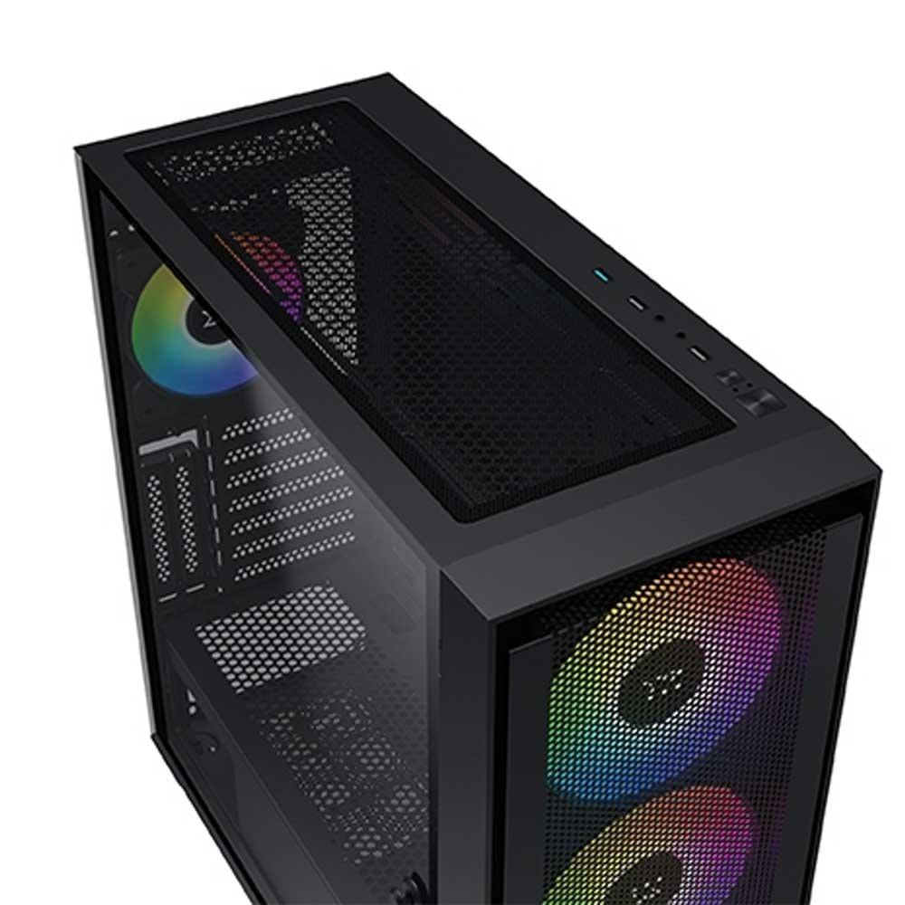 كيسة كمبيوتر ATX سيجماتيك انوبيس برو مع 4 مراوح ARGB