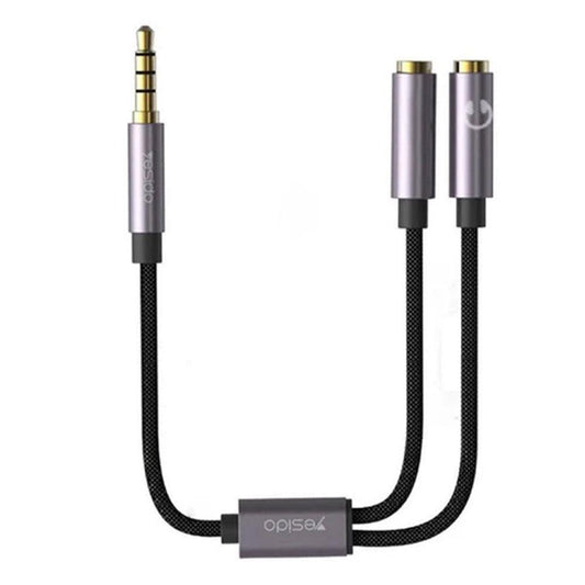 Yesido YAU28 3.5mm jack to Dual 3.5mm Ports Adapter