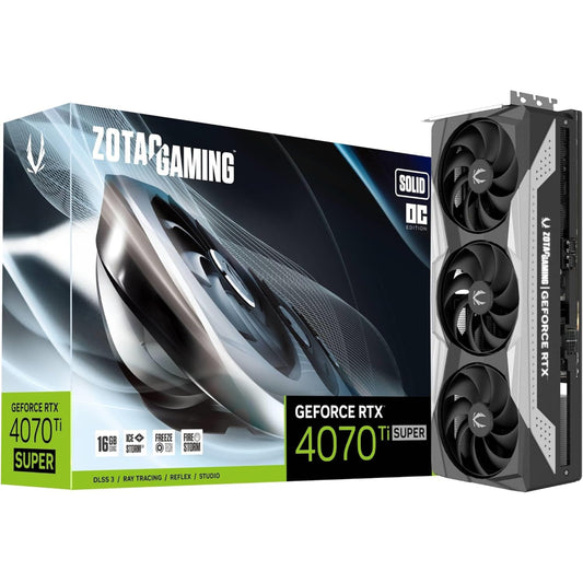 كارت شاشة زوتاك جيمنج جي فورس RTX 4070 Ti سوبر سوليد 16 جيجابايت GDDR6X