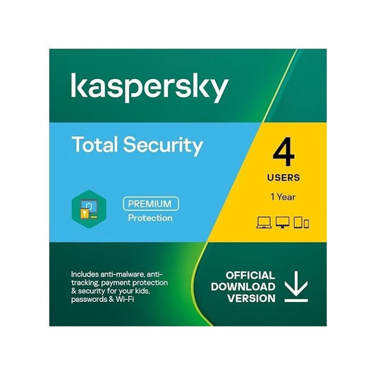 Kaspersky Total Security Premium Protection - 4 Users
